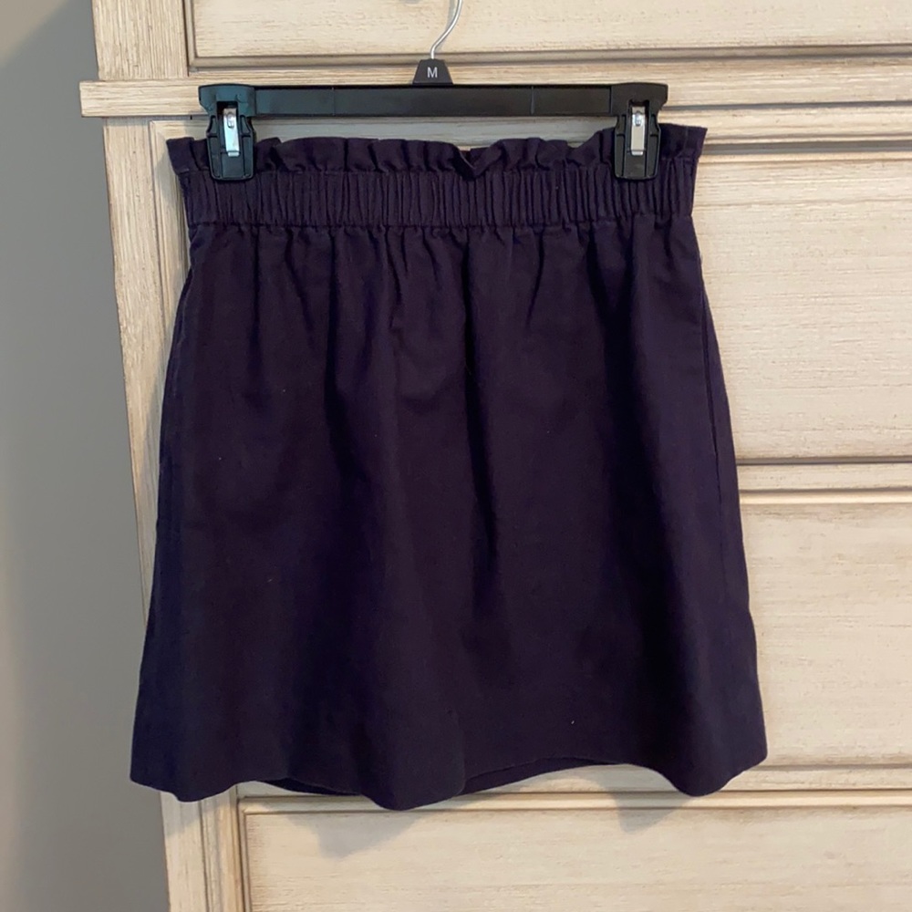 J Crew linen and cotton elastic waist skirt
